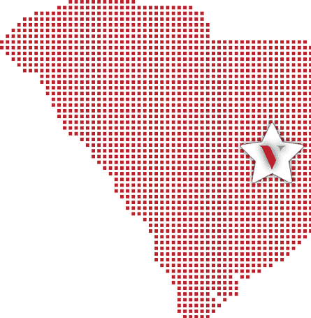 Provalus Celebrates Manning South Carolina Delivery Center Opened 2019_red map
